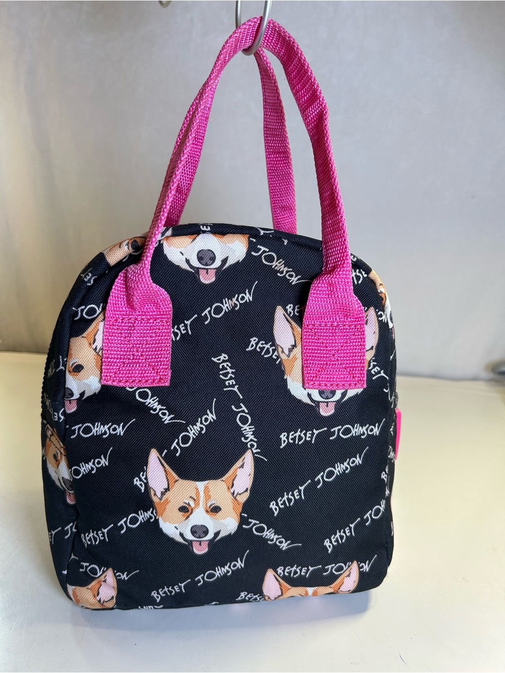 Betsey Johnson Insulated Lunch Tote Cooler Bag Corgi Dog Print - Picture 3 of 12